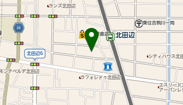 北田辺福島整骨院の地図画像