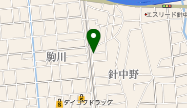 上二美容室の地図画像