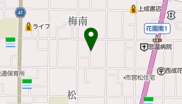 十字星クリーニングの地図画像