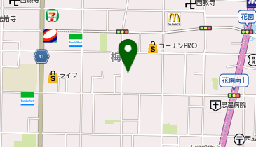 梅南座の地図画像