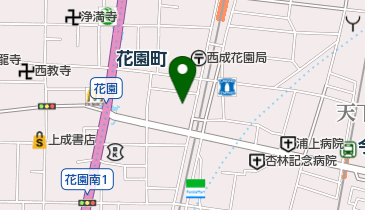 育和時計店の地図画像