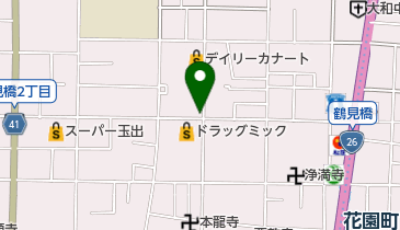 高明堂眼鏡鶴見橋店の地図画像