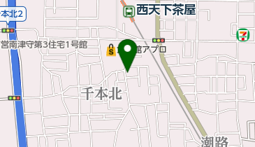 ユミ洋装店の地図画像