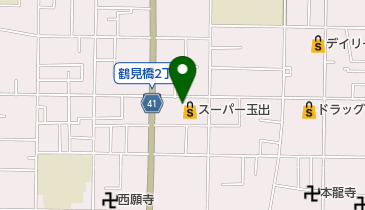 鶴見橋食堂の地図画像