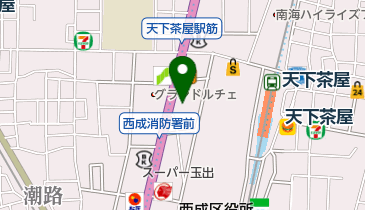 鶏爛漫 天下茶屋店の地図画像