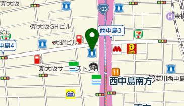 シナリオ・センター大阪校の地図画像
