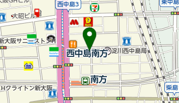 餃々 西中島店の地図画像