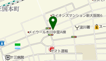 ご馳走屋惣兵衛新大阪店の地図画像