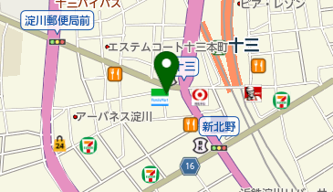 タキヤ十三薬局の地図画像
