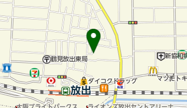 パパス放出店の地図画像