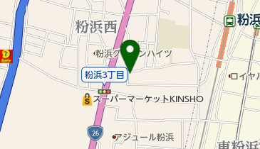 きたの理容所の地図画像