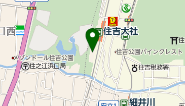 会館 大阪府住吉公園体育館の地図画像