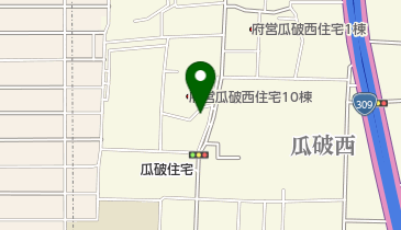 瓜破北連合町会集会場の地図画像