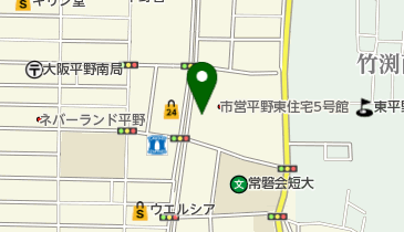 平野南会館の地図画像