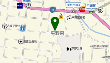 南海クリーニング店の地図画像