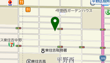 ゴルフマートキング平野本店の地図画像