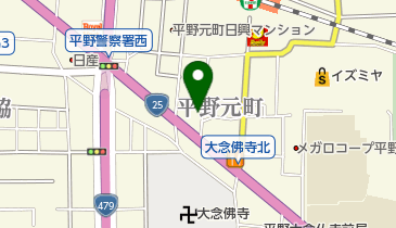 尾崎事務センターの地図画像