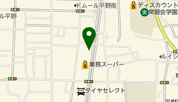 プロショップユゲ平野店の地図画像