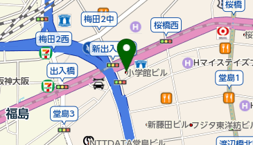 KEC日本語学院・梅田本校の地図画像