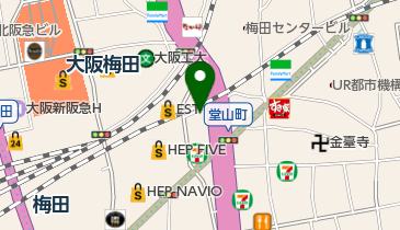 三木楽器株式会社 梅田店の地図画像