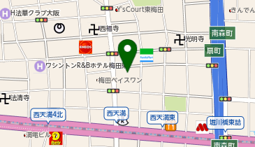 梅田UNビルの地図画像