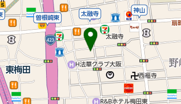 浪速地所株式会社の地図画像