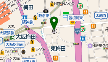 立花証券株式会社大阪支店の地図画像