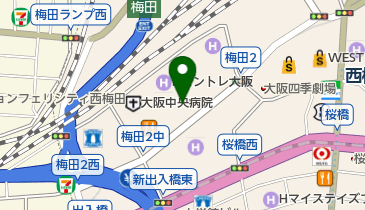 セーレン株式会社大阪支社総務部の地図画像