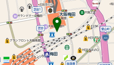 グレースフルガーデン阪急17番街店の地図画像