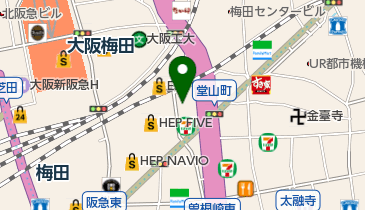 トマトナチュラルエクステ梅田店の地図画像