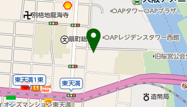 大阪ガン免疫化学療法センターの地図画像