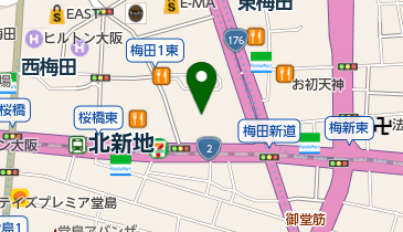 朝日住宅株式会社大阪店の地図画像