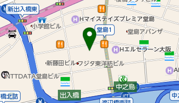 株式会社山梨放送大阪支社の地図画像