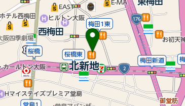 理容ユイ 梅新店の地図画像