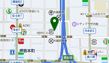 大阪産業創造館の地図画像