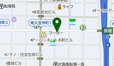 ロイヤルクイーン堺筋本町料理教室の地図画像