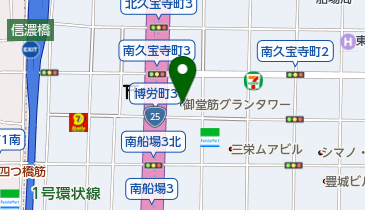 桂由美ブライダルハウス大阪の地図画像