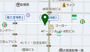 大阪装粧健康保険組合の地図画像