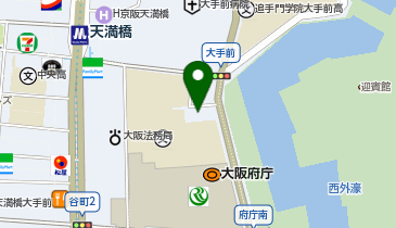 日本赤十字社大阪府支部の地図画像