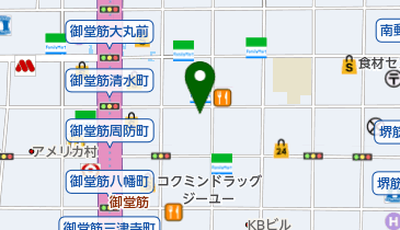 コメ兵買取センター心斎橋の地図画像