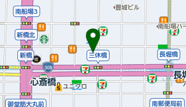 ラ・ドログリー心斎橋店の地図画像
