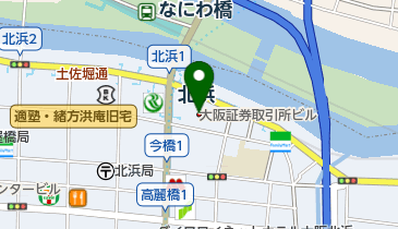 SCSK株式会社西日本北浜オフィスの地図画像
