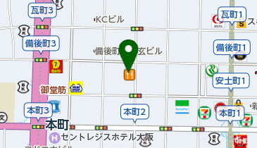 株式会社MORESCO大阪支店の地図画像
