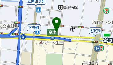谷町なかの整骨院の地図画像