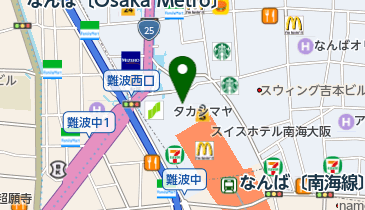 ヴィタメール大阪高島屋店の地図画像