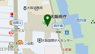大阪府麻薬覚せい剤等対策本部の地図画像