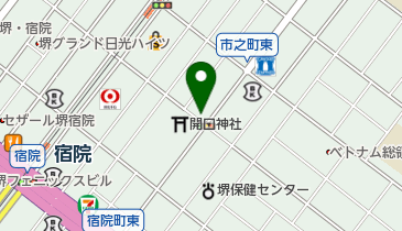 いずみや貸衣裳店の地図画像