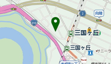 サンライズガーデン三国ケ丘の地図画像