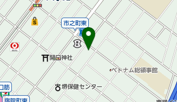 センスお顔そりエステサロンの地図画像