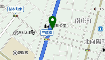 かき豊中店仕出部の地図画像